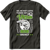 Val Me Niet Lastig Tijdens Het Vissen T-Shirt | Groen | Grappig Verjaardag Vis Hobby Cadeau Shirt | Dames - Heren - Unisex | Tshirt Hengelsport Kleding Kado - Donker Grijs - XL