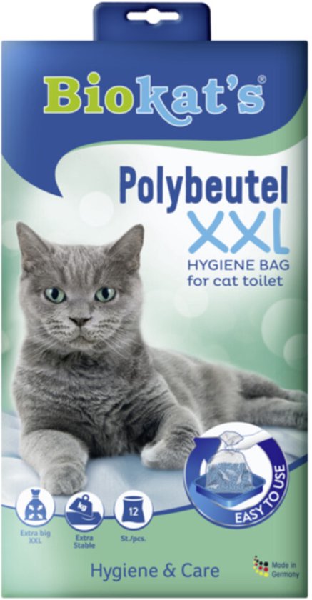 Biokat's Wegwerp Polyzak XXL 12 stuks