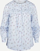 Steppin' Out Vrouwen  Steppin' Out Lente/Zomer 2022  Lila Blouse Vrouwen - Regular Fit - Katoen - Blauw (36) Blauw Katoen Maat: 36