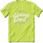 Fishing Dad - Vissen T-Shirt | Blauw | Grappig Verjaardag Vis Hobby Cadeau Shirt | Dames - Heren - Unisex | Tshirt Hengelsport Kleding Kado - Groen - XXL