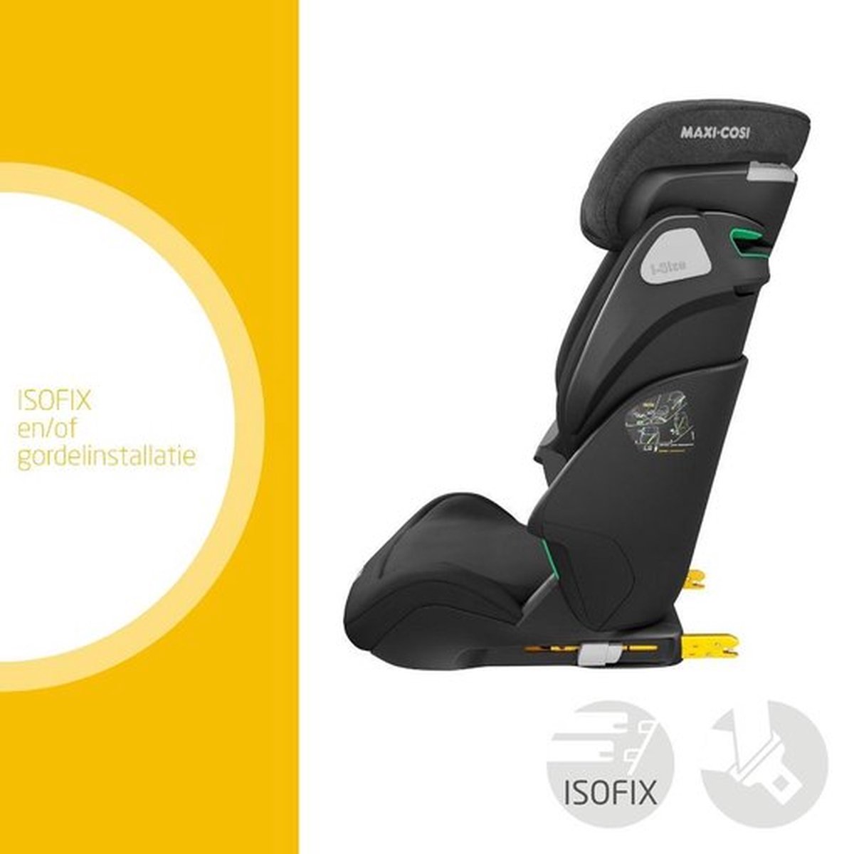 Maxi-Cosi Kore i-Size Autostoeltje - Authentic Black - 3.5 tot 12 jaar - Isofix en /of gordelinstalatie thumbnail 3