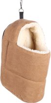 Flamingo frettenhuis bruin suede large - 21cm l x 31cm b x 18cm h