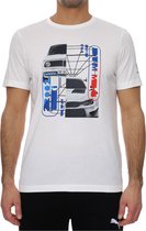 Puma BMW Motorsport Graphic Tee 531194-02, Mannen, Wit, T-shirt, maat: M