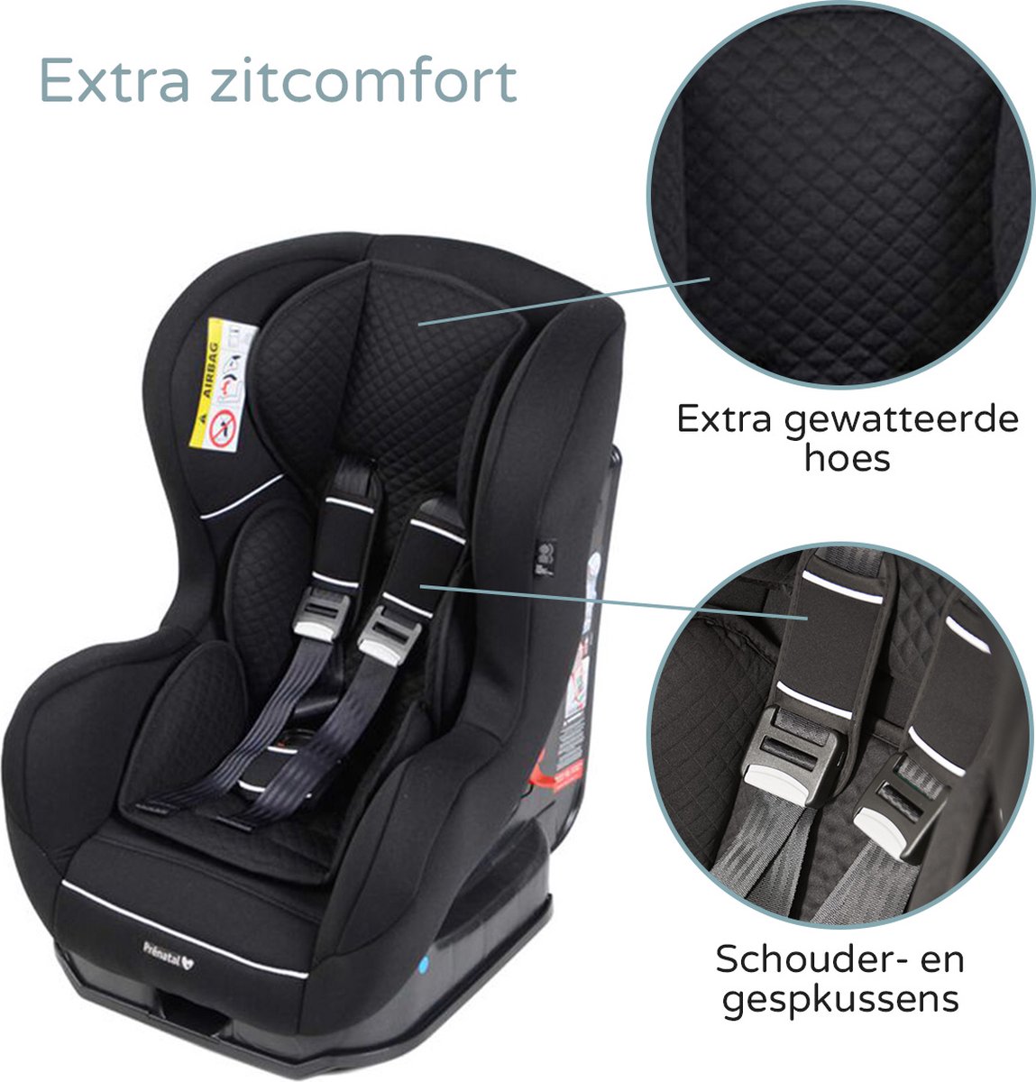 meditatie kwaadheid de vrije loop geven BES Prénatal Autostoel - Kinderzitje Auto - Stoelverhoger - Groep 1 - 9-18 kg -  Zwart | bol.com