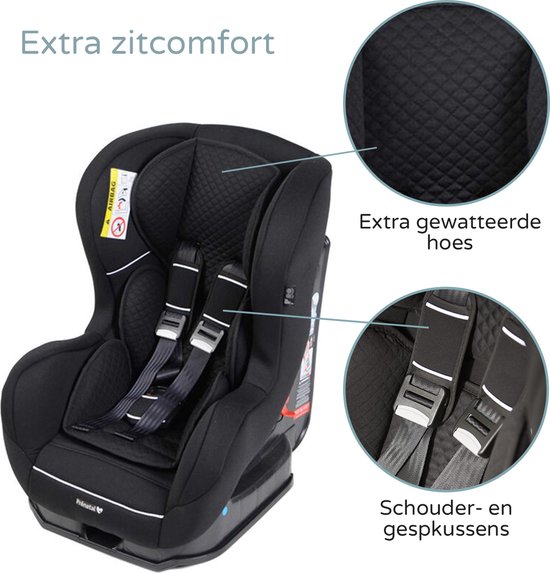 Prénatal Autostoel voor - Auto 9 tot 18 kg (Groep 1) - Zwart | bol.com