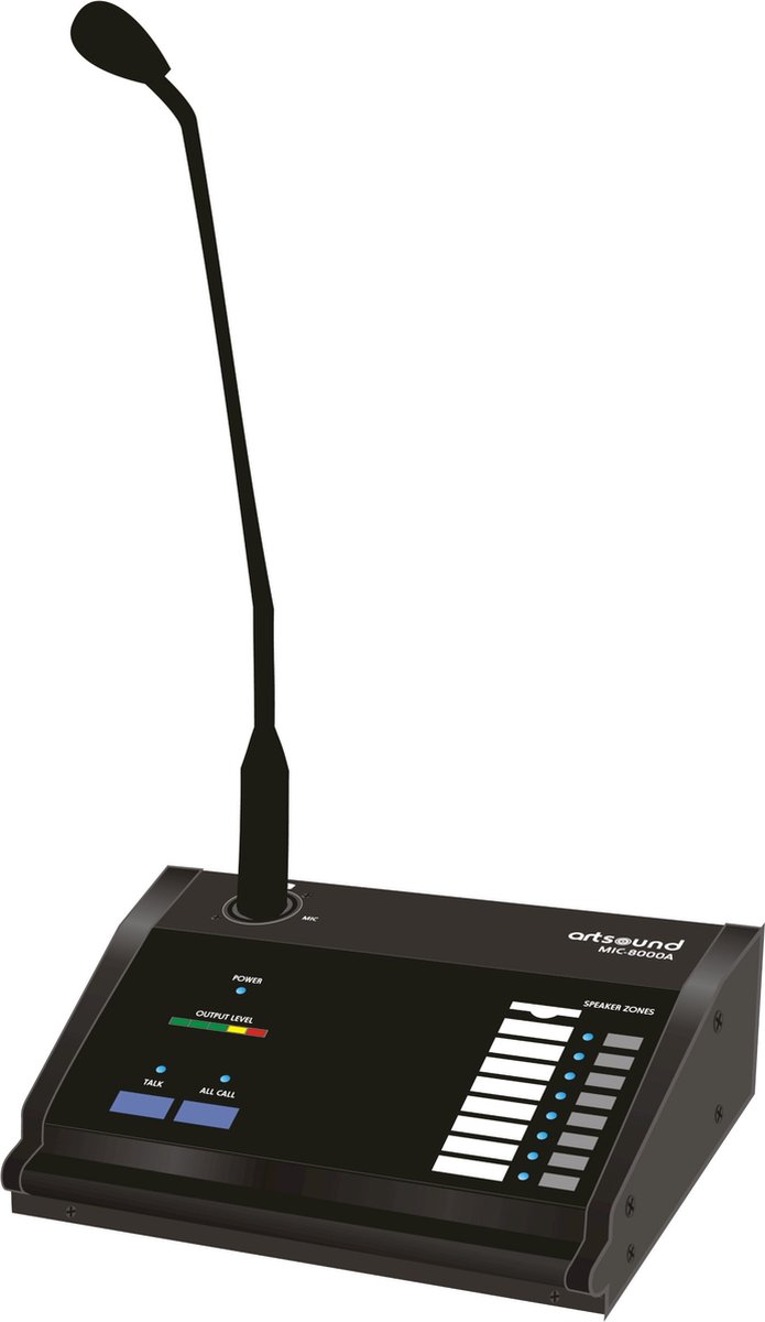 Artsound MIC-8000A - Oproeptafel voor MAT-8000