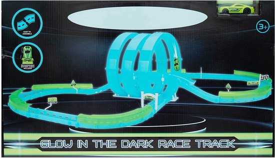 Racebaan Glow In The Dark - Elektrische Racebaan - Racebaan Set -  Elektrisch Speelgoed... | bol.com