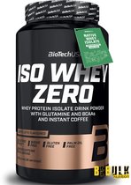 Protein Poeder - Iso Whey Zero 908g BiotechUSA - Caffe Latte - 84g Protein