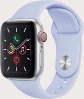 Siliconen Apple Watch Bandje - Licht Blauw - 38/40/41 mm - Apple Watch Series 1 2 3 4 5 6 SE 7- Geschikt voor Apple Watch