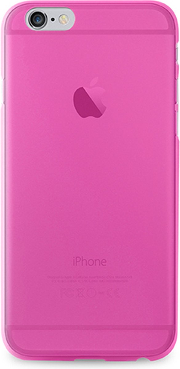 Apple iPhone 6/6s Plus Hoesje - Puro - UltraSlim Serie - TPU Backcover - Roze - Hoesje Geschikt Voor Apple iPhone 6/6s Plus