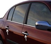 Chrome Deurhendels cover set deurontgrendelingshendel Voor Renault Megane II HB-Limousine-SW 2004-2010  4st