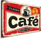 Schilderij - Classic Café, 5 maten, Premium Print