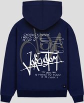 JORCUSTOM Future Loose Fit Hoodie - Navy - Volwassenen - Maat S