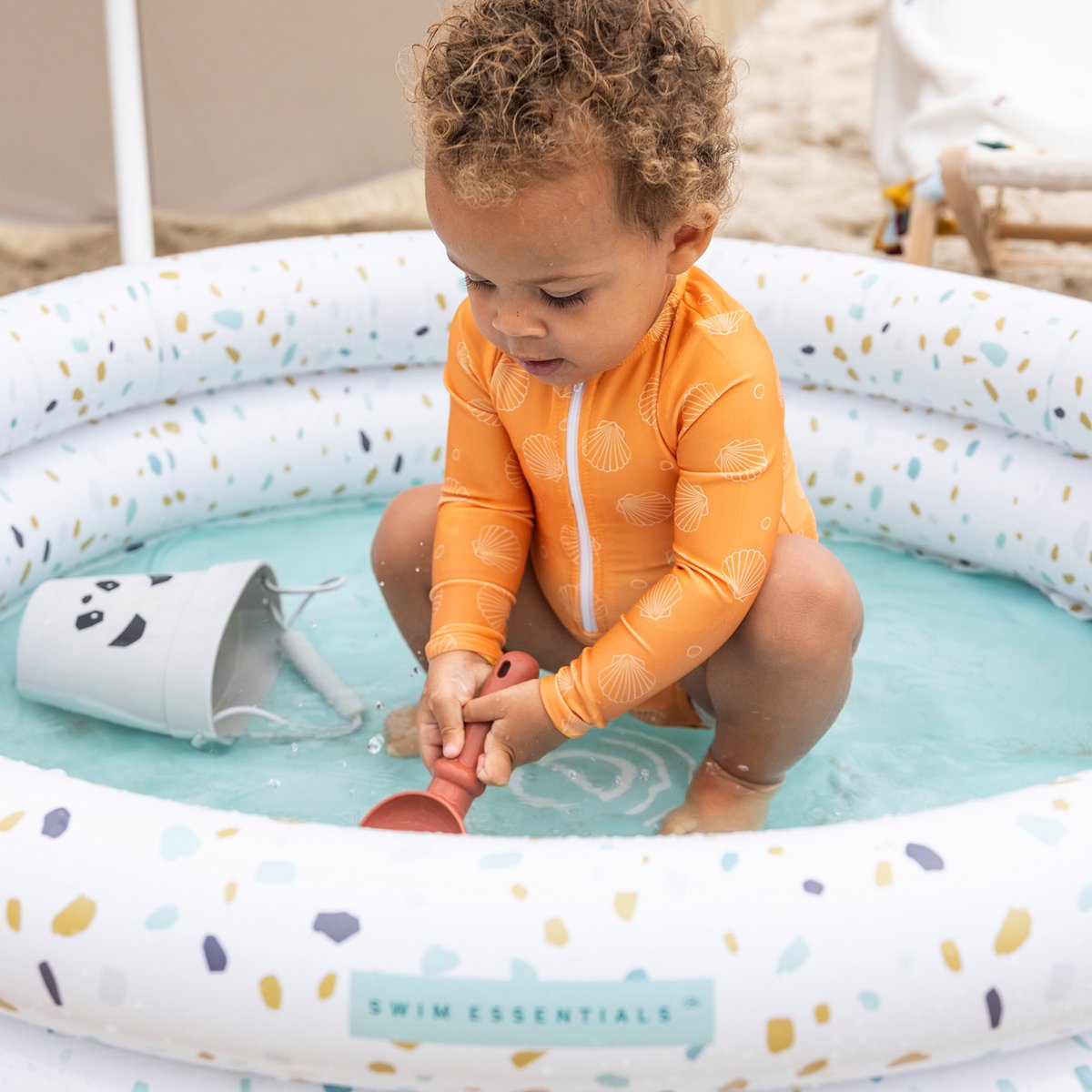 Swim Essentials UV Badpak Meisjes Met Lange Mouwen - Oranje - Oranje Kiss — afbeelding 17