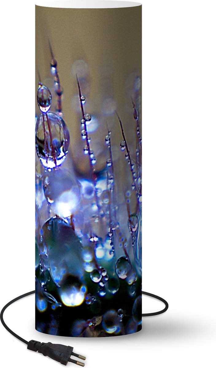 Lamp - Nachtlampje - Tafellamp slaapkamer - Een close up vroege dauw - 70 cm hoog - Ø22.3 cm - Inclusief LED lamp