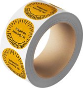 Volgende keuring op sticker 22-27, op rol 20 mm - 1150 per rol