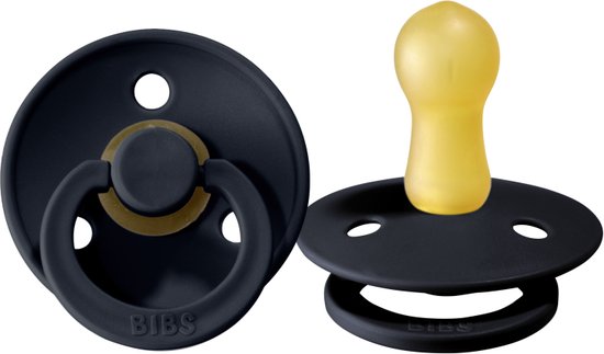 BIBS - Colour Fopspeen Natuurrubber - 0-6 maanden T1 - Petrol van BIBS — afbeelding 5