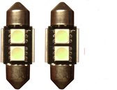 2 SMD Wit Canbus LED binnenverlichting 31mm set