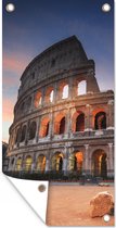 Wanddecoratie buiten Italië - Rome - Colosseum - 80x160 cm - Tuindoek - Buitenposter