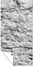 Poster de jardin Mur - Boulders - Structure - 30x60 cm - Toile de jardin - Poster extérieur