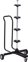 HOMdotCOM Velgenboom verrijdbaar voor 4 banden 240 mm