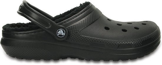 Crocs - Classic Lined Clog - Unisex Sandaal - 42 - 43 - Zwart