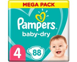 Pampers Baby Dry - Maat 4 - Mega Pack - 88 luiers