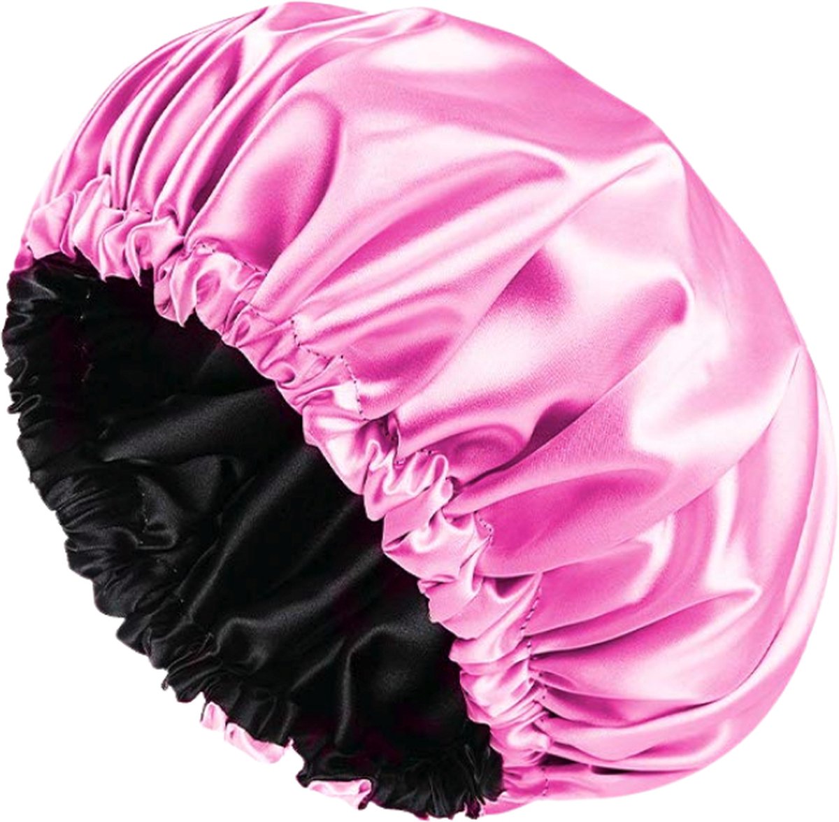 COMBES Slaapmuts - Roze - Satijn - Nachtmuts - Haarverzorging - Bonnet Satijn - Haarnet - Volwassen - Afro - Krullen - Dames