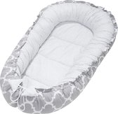 Babynest - Babynestje - Draagbare nest - Dubbelzijdig - 60 x 105 cm - 100% katoen - Arabesk