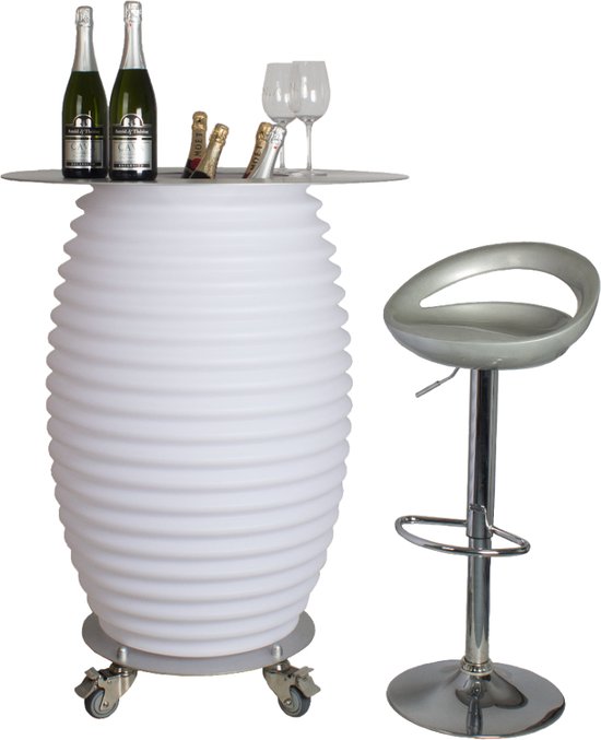 The.Bar Table - Multicolor LED Bartafel & Bluetooth Speaker & Wijnkoeler