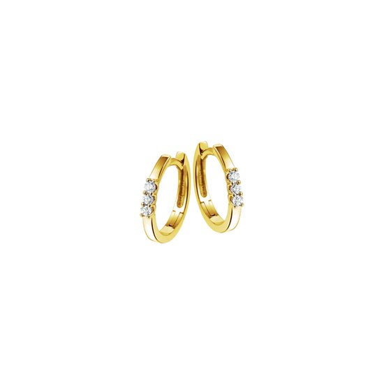 La collection de bijoux Clap Boucles d'oreilles Diamant 0.12 Ct. - Or jaune