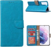 LuxeBass Boekhoesje geschikt voor OnePlus 9 - Turquoise - telefoonhoes - gsm hoes - telefoonhoesjes