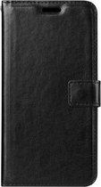 LuxeBass Boekhoesje geschikt voor Motorola Moto G5 - Zwart - bookcase - boekhoesje - book case - boek hoesje