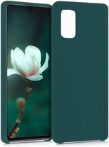 LuxeBass Hoesje geschikt voor Samsung Galaxy A71 siliconen hoesje - Groen