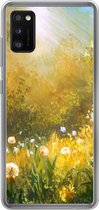 Geschikt voor Samsung Galaxy A41 hoesje - Bloemen - Zomer - Aquarel - Siliconen Telefoonhoesje