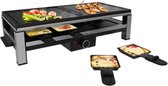 Cecotec Gourmetstel  - Keukenapparatuur - Grillplaat set - Raclette - Teppanyaki - Steengrill - Gourmetplaat - Gourmet spatels - Voor 4 personen