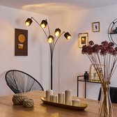 Belanian.nl -  Modern Vloerlamp - Top  vloerlamp zwart, 5 lampen - Zwart  Gebogen Staandelamp - cilindrisch Vloerlamp -  Studeerkamer Vloerlamp - slaapkamer Staandelamp - woonkamer Vloerlamp
