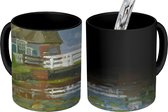 Magische Mok - Foto op Warmte Mokken - Koffiemok - Molen aan het Gein - Piet Mondriaan - Magic Mok - Beker - 350 ML - Theemok