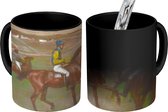 Magische Mok - Foto op Warmte Mok - Race Horses - Schilderij van Edgar Degas - 350 ML