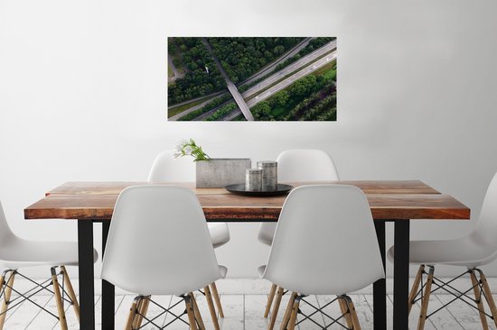 Poster Snelwegen in Nederland - 80x40 cm