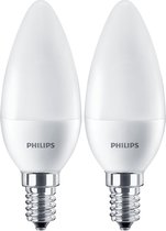 Philips CorePro LED E14 - 7W (60W) - Warm Wit Licht - Niet Dimbaar - 2 stuks