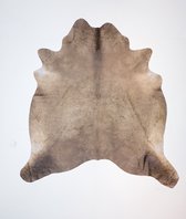 KOELAP Koeienhuid Vloerkleed - Taupe Egaal Langharig - 210 x 230 cm - 1004502