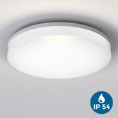 B.K.Licht - Badkamerlamp - witte plafonniére - rond (Ø28cm) - badkamerverlichting met 1 lichtpunt - 4.000 K neutral wit