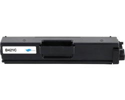 Toners-kopen.nl Brother TN-421C TN421C Toner Cyaan - 1800 pagina's - Huismerk Compatible - B421C alternatief