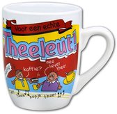 Teaser de thé de tasse de dessin animé