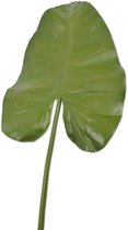 Viv! Home Luxuries Alocasiablad groot - kunstbloem - groen - 86cm - topkwaliteit