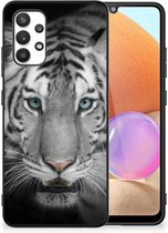 Coque pour téléphone portable Samsung Galaxy A32 4G | A32 5G Enterprise Edition Mobile TPU Hard Case avec Black Edge Tiger