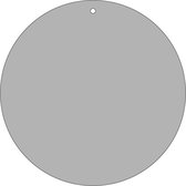 Blanco label grijs, beschrijfbaar, 100 stuks 80 mm