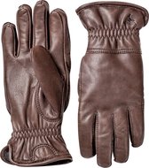 Hestra Gloves Deerskin Winter Dark Brown