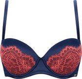 Sapph Ludivine Padded Bra Dames Navy/Pink-100E